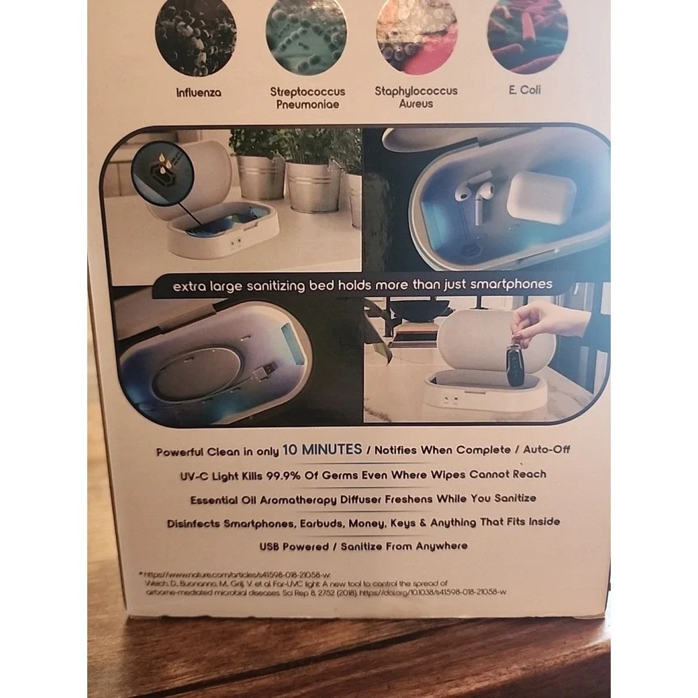 PhoneSpa Convenient, Portable, and Foldable UV-C‎ Light Sanitizer Aromatherapy